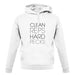 Clean Reps Hard Pecs unisex hoodie