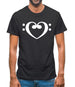 Heart Clef Mens T-Shirt