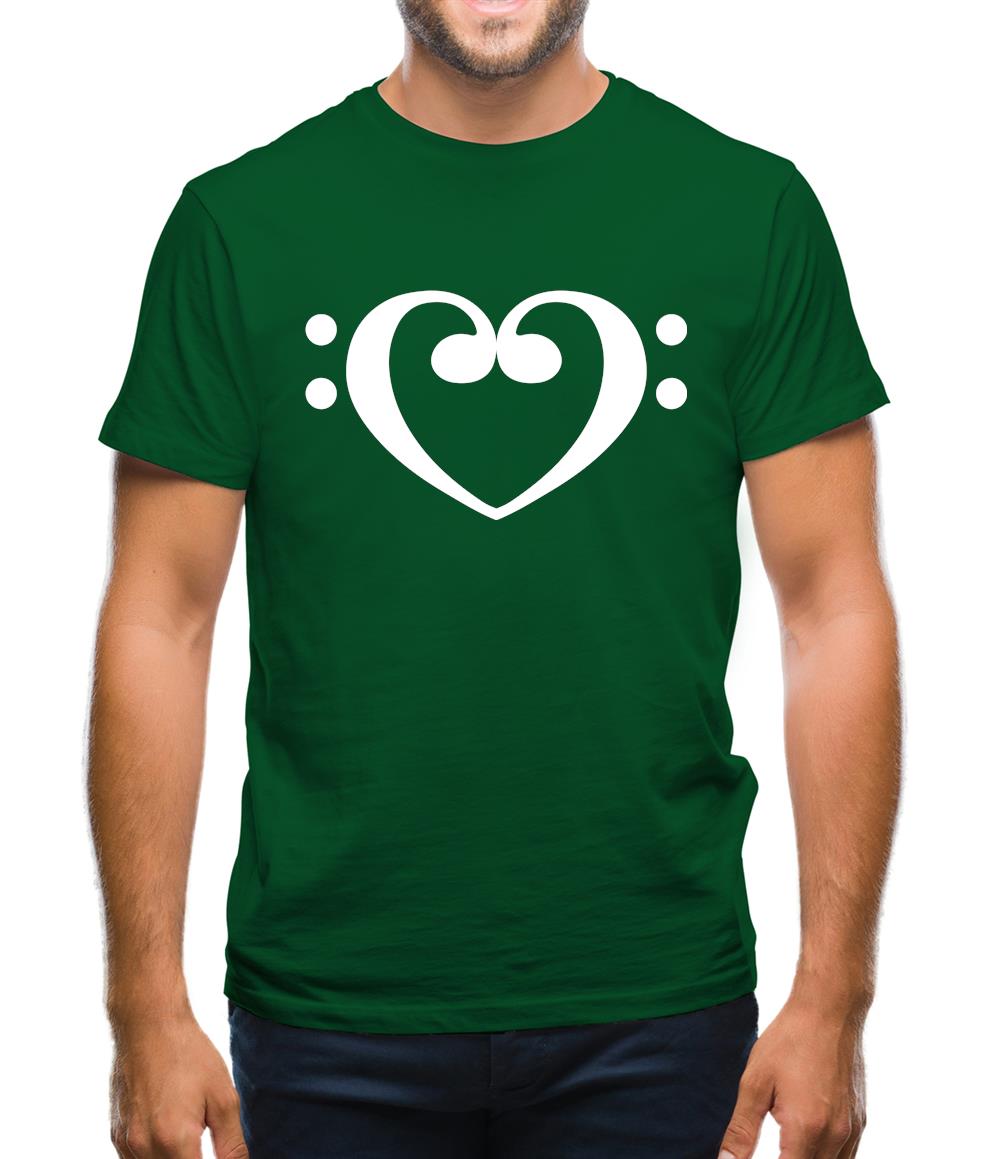 Heart Clef Mens T-Shirt