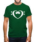 Heart Clef Mens T-Shirt