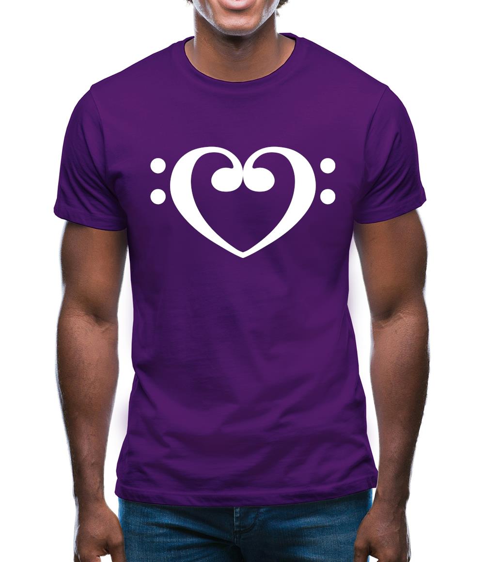 Heart Clef Mens T-Shirt