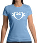 Heart Clef Womens T-Shirt