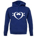 Heart Clef unisex hoodie