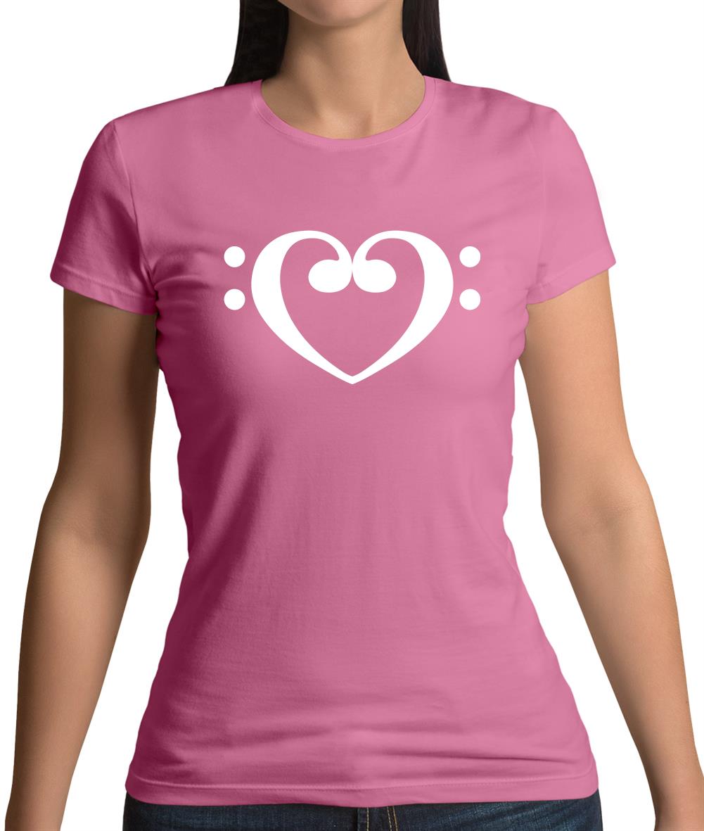 Heart Clef Womens T-Shirt