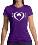 Heart Clef Womens T-Shirt