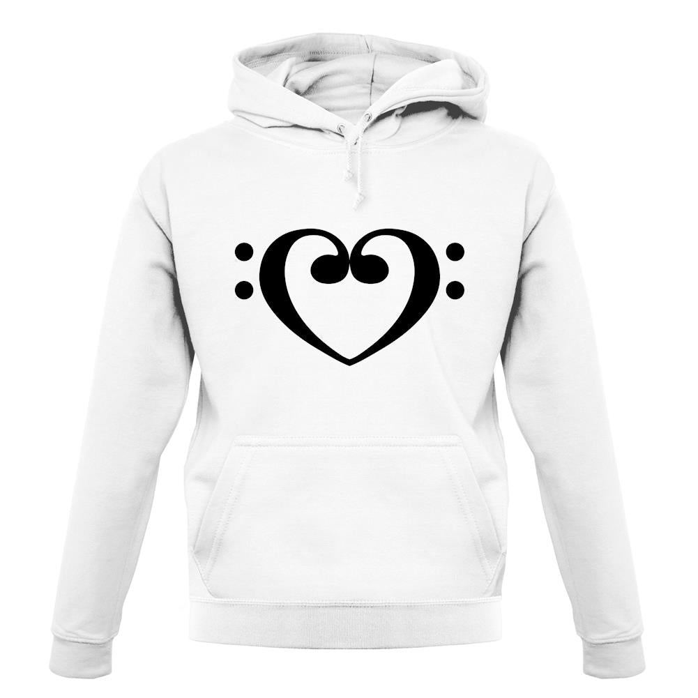 Heart Clef unisex hoodie