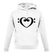 Heart Clef unisex hoodie