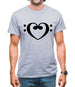 Heart Clef Mens T-Shirt