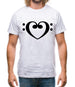 Heart Clef Mens T-Shirt