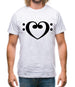 Heart Clef Mens T-Shirt