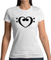 Heart Clef Womens T-Shirt