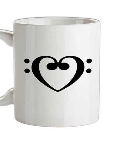 Heart Clef Ceramic Mug