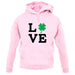 Clover Love unisex hoodie