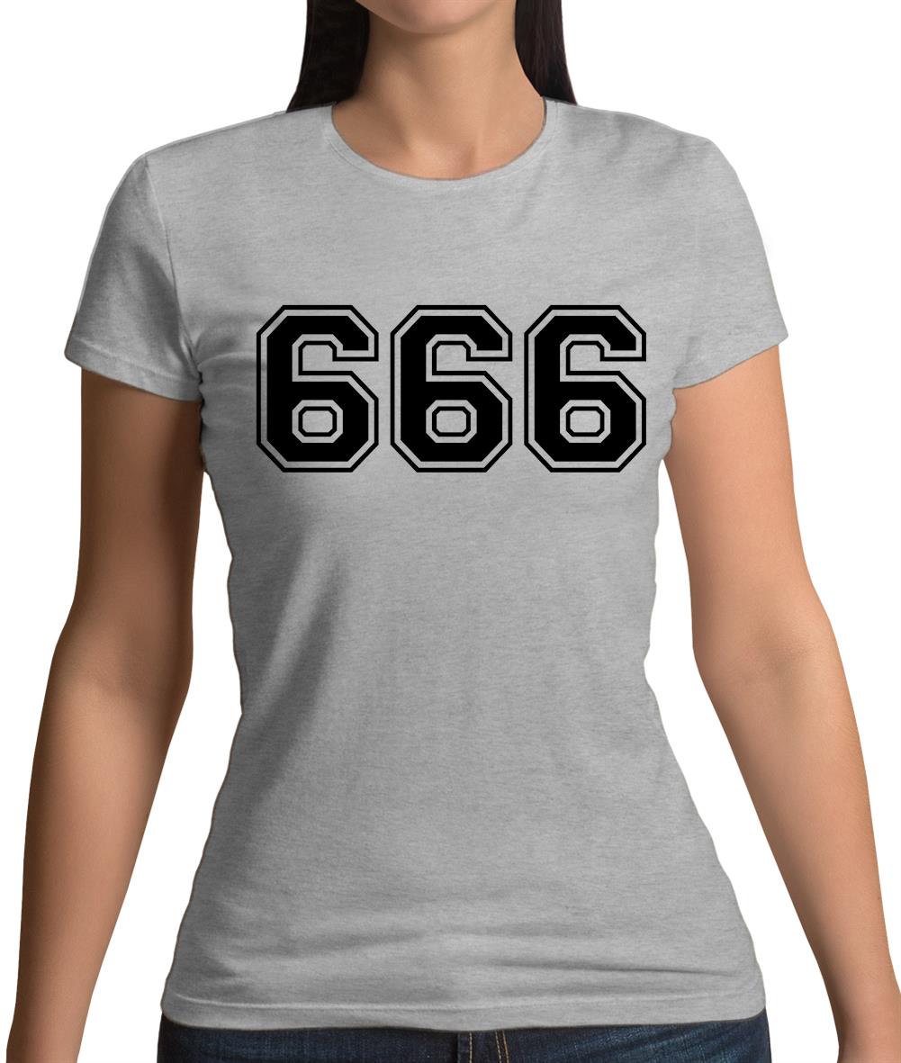 666 College Womens T-Shirt