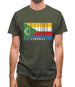 Comoros Barcode Style Flag Mens T-Shirt