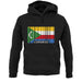 Comoros Barcode Style Flag unisex hoodie