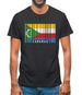 Comoros Barcode Style Flag Mens T-Shirt