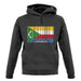 Comoros Barcode Style Flag unisex hoodie