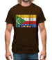 Comoros Barcode Style Flag Mens T-Shirt