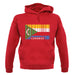 Comoros Barcode Style Flag unisex hoodie