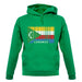 Comoros Barcode Style Flag unisex hoodie