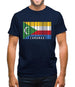 Comoros Barcode Style Flag Mens T-Shirt