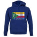 Comoros Barcode Style Flag unisex hoodie