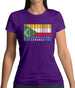 Comoros Barcode Style Flag Womens T-Shirt