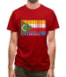 Comoros Barcode Style Flag Mens T-Shirt