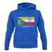 Comoros Barcode Style Flag unisex hoodie