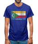 Comoros Barcode Style Flag Mens T-Shirt