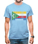 Comoros Barcode Style Flag Mens T-Shirt