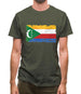 Comoros Grunge Style Flag Mens T-Shirt
