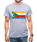 Comoros Grunge Style Flag Mens T-Shirt