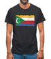 Comoros Grunge Style Flag Mens T-Shirt