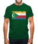 Comoros Grunge Style Flag Mens T-Shirt