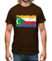 Comoros Grunge Style Flag Mens T-Shirt