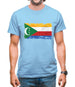 Comoros Grunge Style Flag Mens T-Shirt