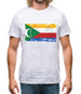 Comoros Grunge Style Flag Mens T-Shirt