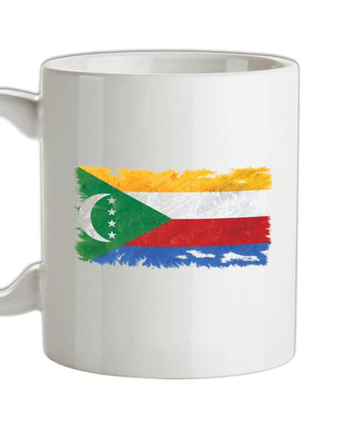 Comoros Grunge Style Flag Ceramic Mug