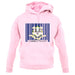 Connecticut Barcode Style Flag unisex hoodie