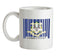 Connecticut Barcode Style Flag Ceramic Mug