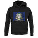 Connecticut Barcode Style Flag unisex hoodie