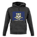 Connecticut Barcode Style Flag unisex hoodie
