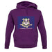 Connecticut Barcode Style Flag unisex hoodie