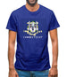 Connecticut Barcode Style Flag Mens T-Shirt
