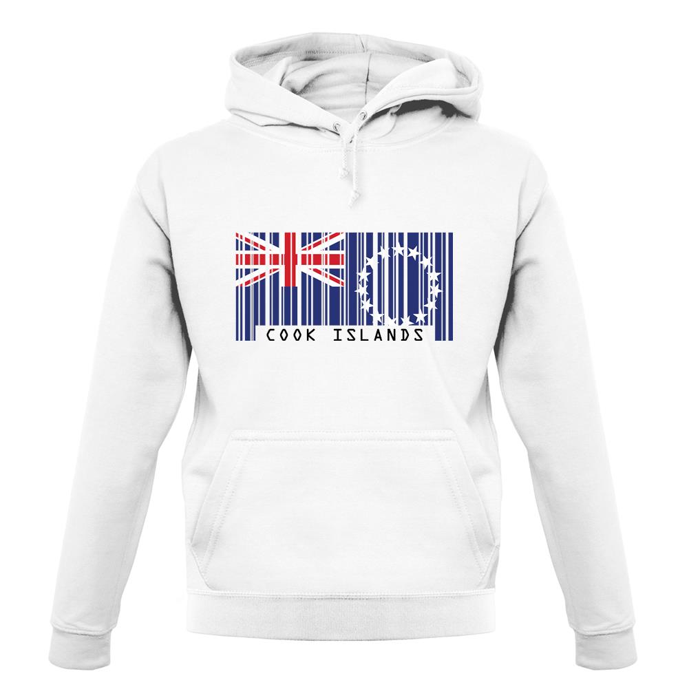 Cook Islands  Barcode Style Flag unisex hoodie