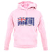 Cook Islands  Barcode Style Flag unisex hoodie