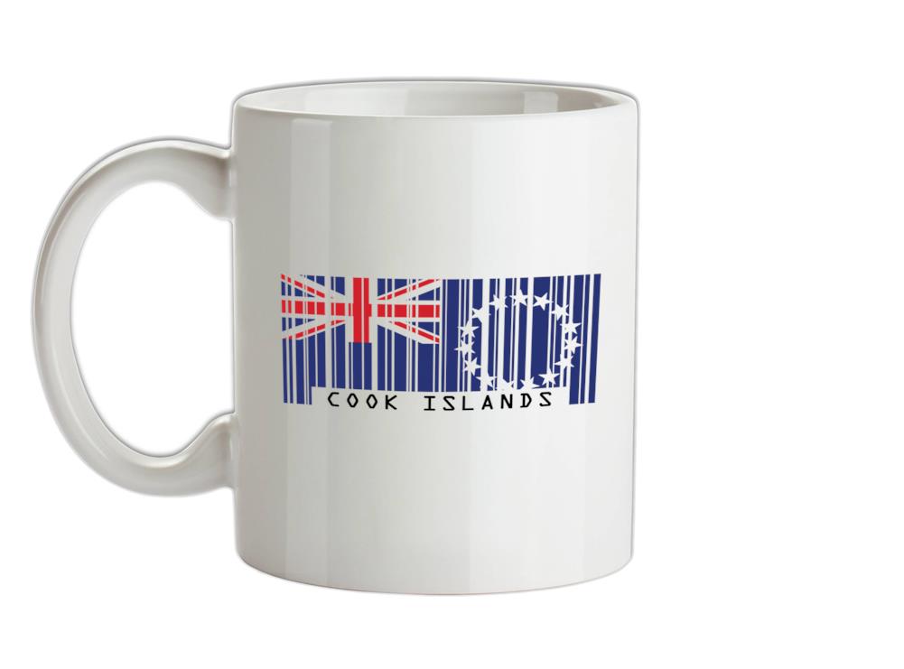 Cook Islands Barcode Style Flag Ceramic Mug