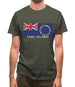 Cook Islands  Barcode Style Flag Mens T-Shirt